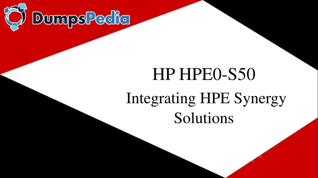 hp hpe0 s50 integrating hpe synergy solutions