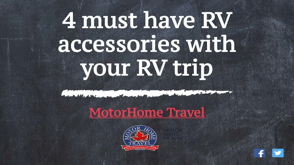 4 must have rv accessories with your rv trip