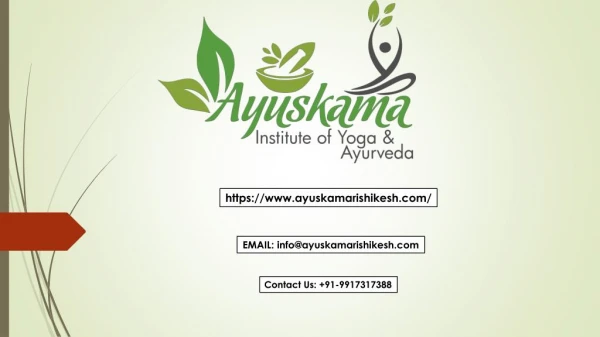 Ayuskama Offers the Best Panchkarma Treatment in Rishikesh