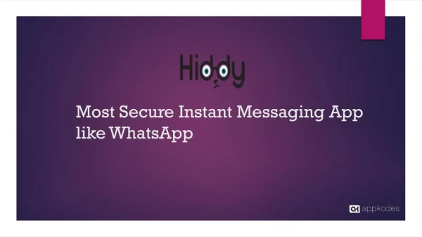 Most Secure Instant Messaging App like Whatsapp