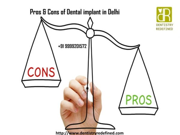 Pros & Cons of Dental implant in Delhi