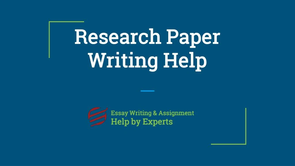 research paper writing help