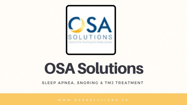 Treatment Option for Snoring and Sleep Apnea