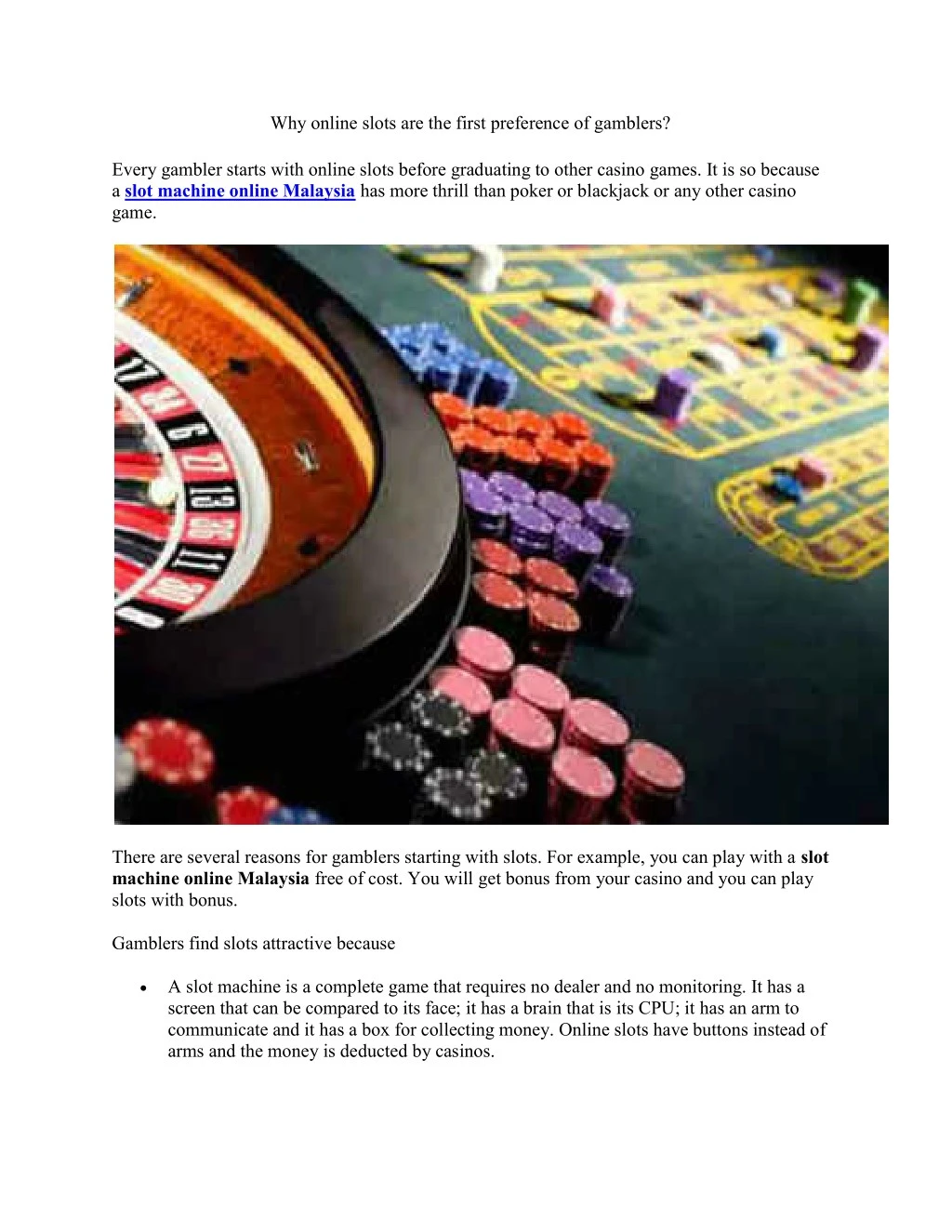 why online slots are the first preference