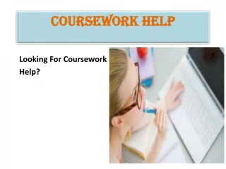 Coursework Help - slide 1