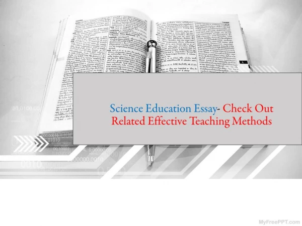 Science Education Essay- Check Out Related Effective Teaching Methods