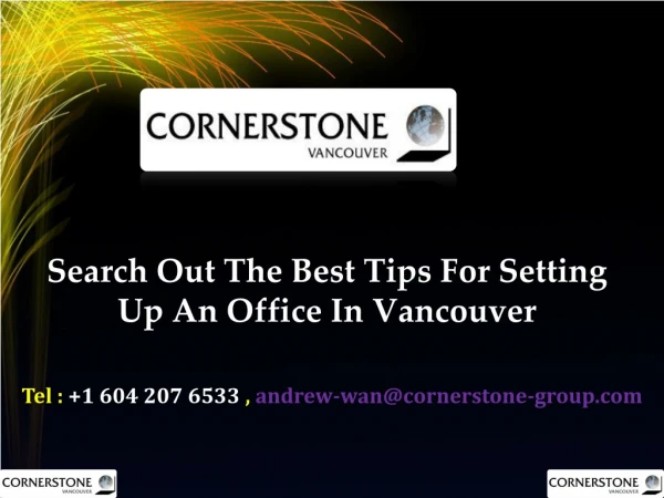 Search Out The Best Tips For Setting Up An Office In Vancouver