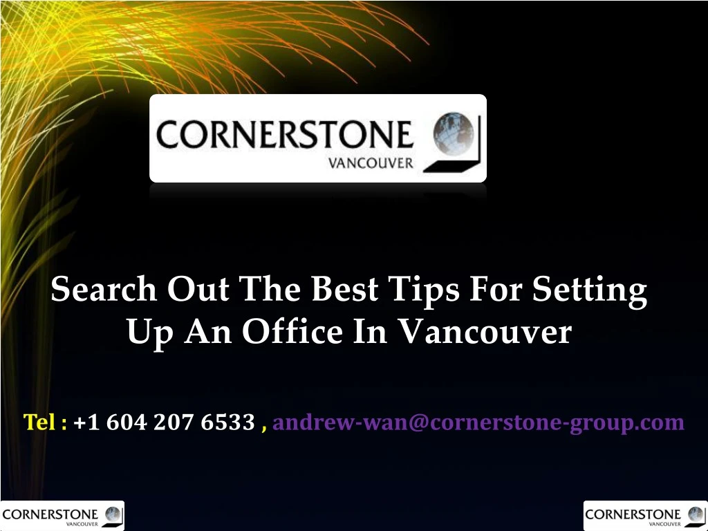 search out the best tips for setting up an office