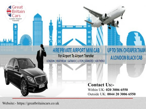 Take the best London airport cabs for your airport journey
