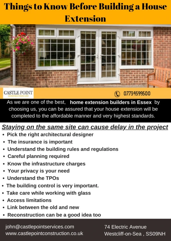 Things to Know Before Building a House Extension