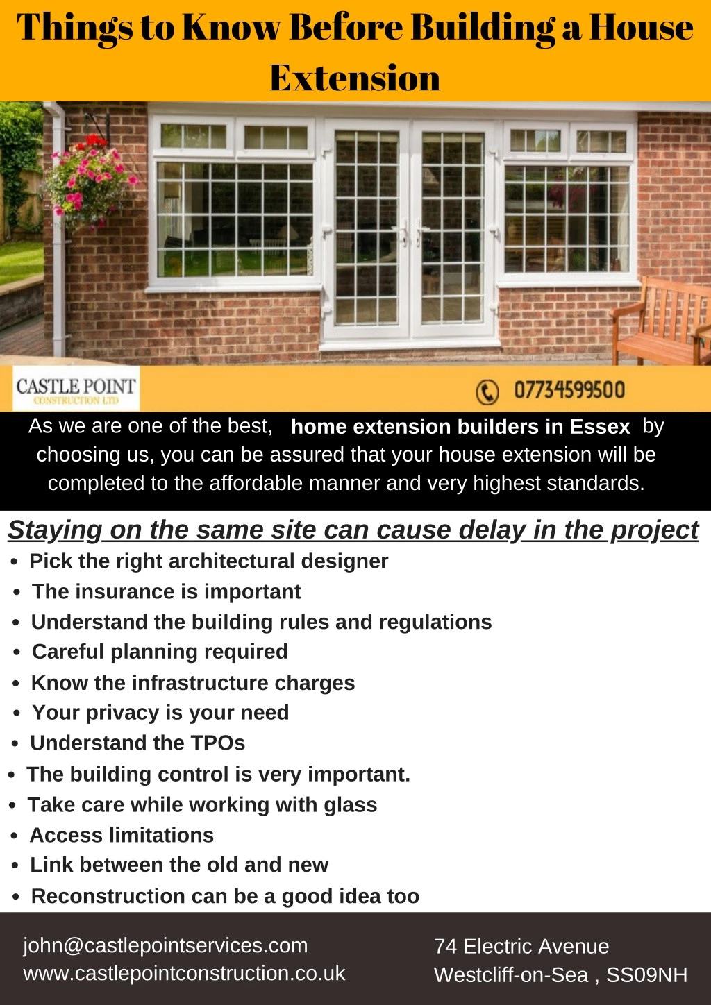 things to know before building a house extension