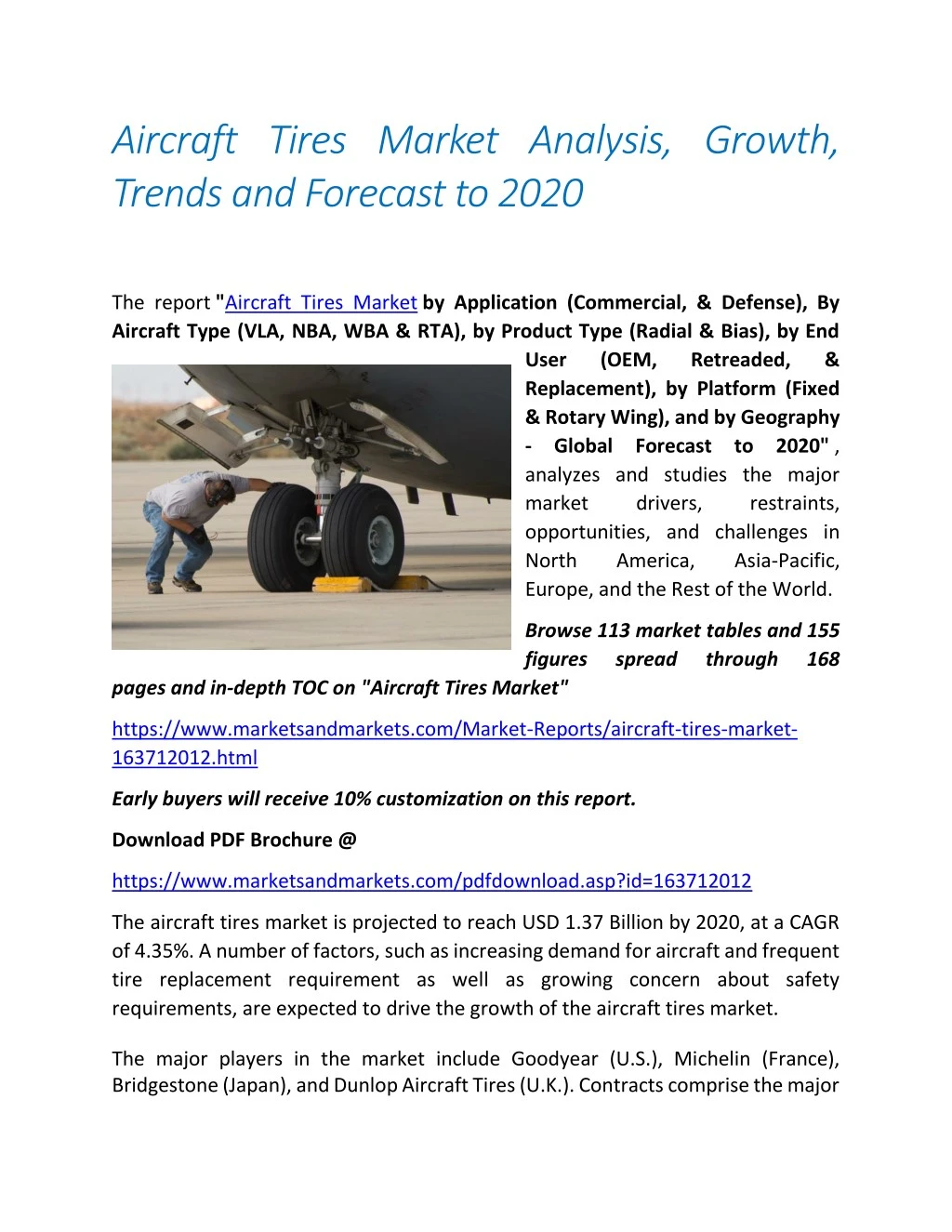 aircraft tires market analysis growth trends