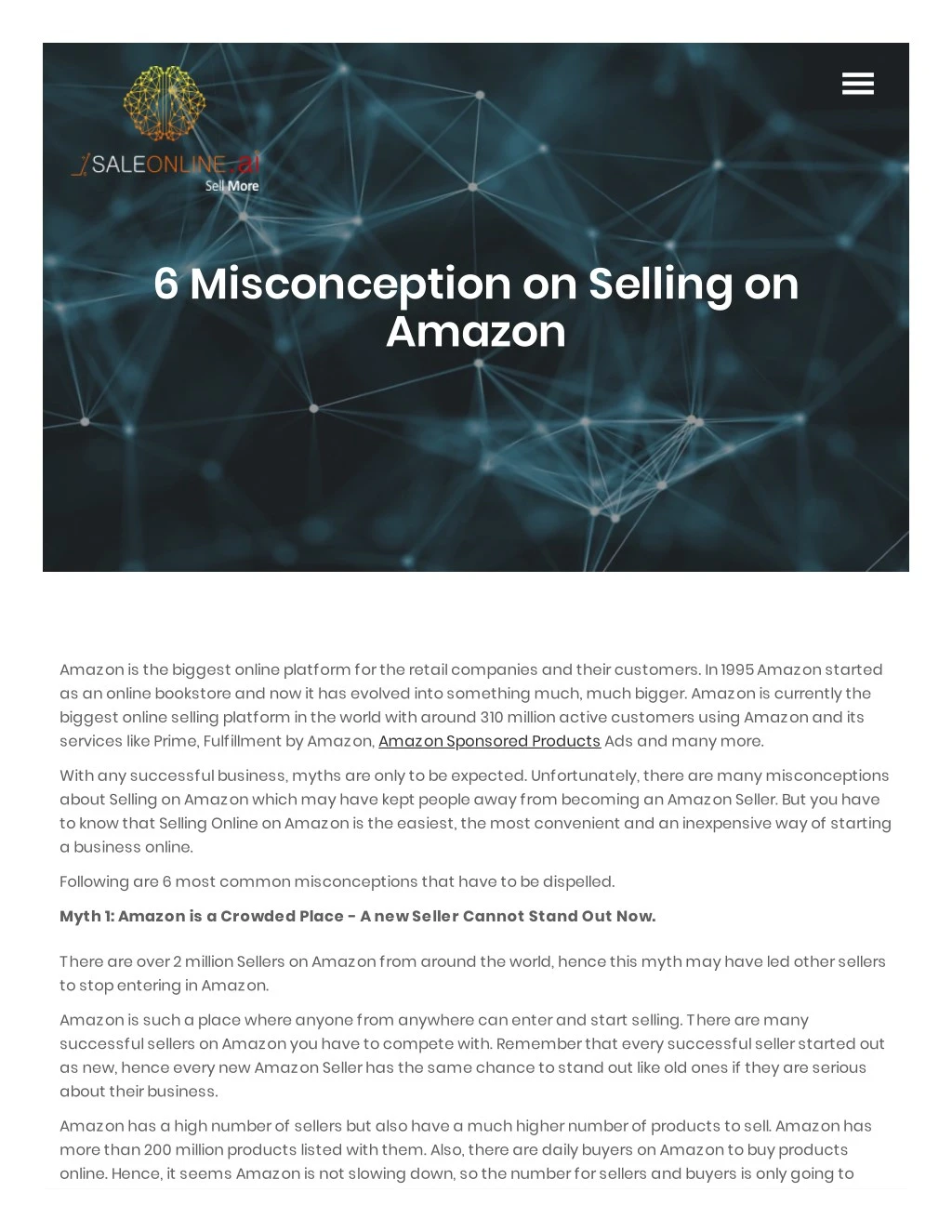6 misconception on selling on amazon