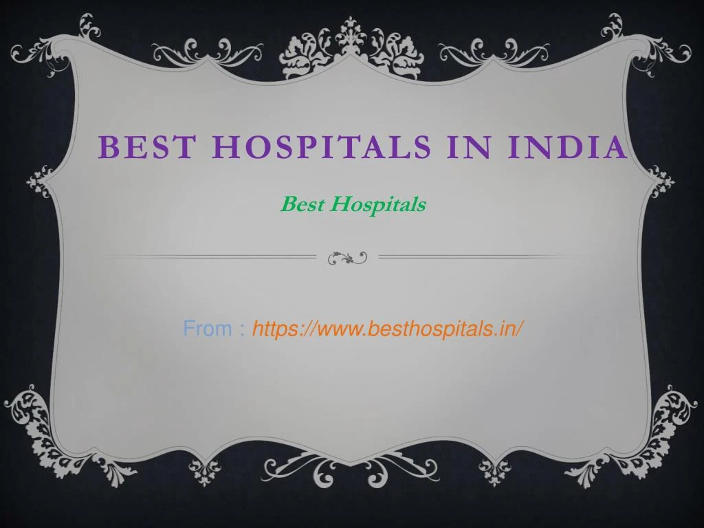 best hospitals in india