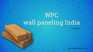 WPC wall paneling India - slide 1