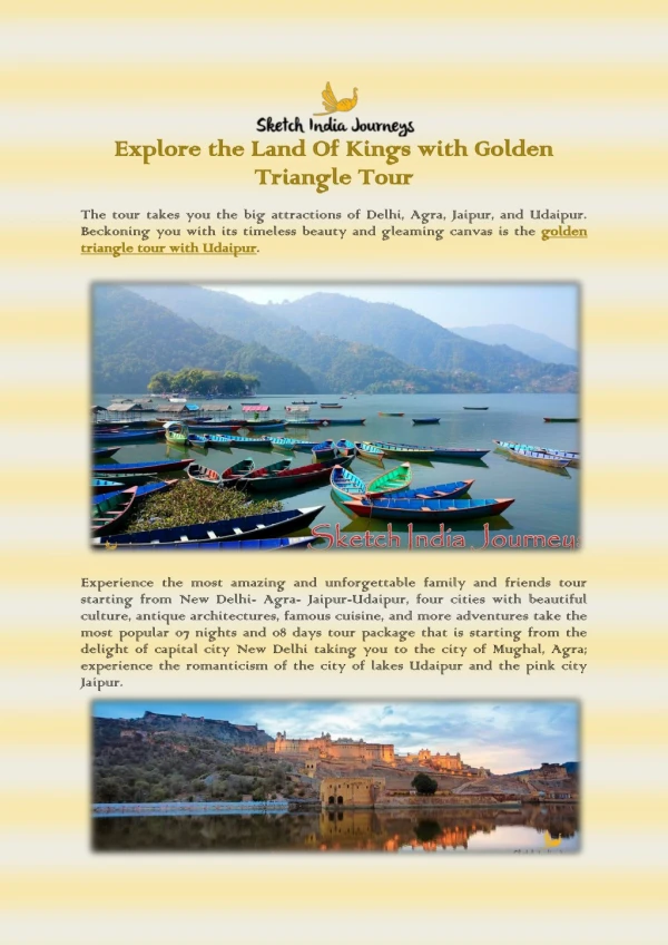 Explore the Land Of Kings with Golden Triangle Tour