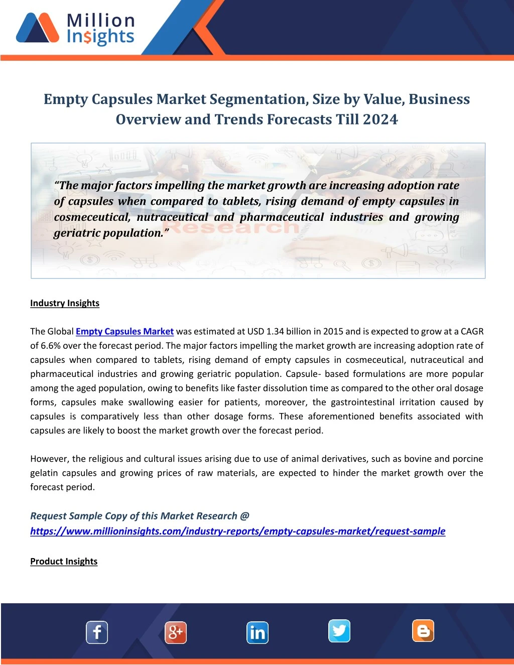 empty capsules market segmentation size by value