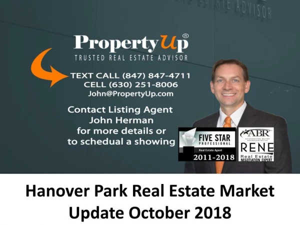 Hanover Park Real Estate Market Update October 2018