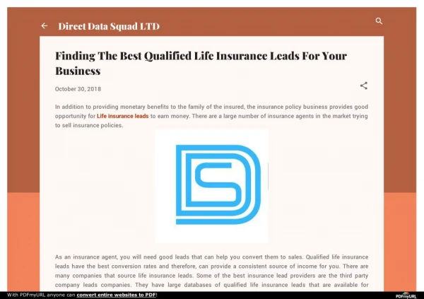 Finding The Best Qualified Life Insurance Leads For Your Business