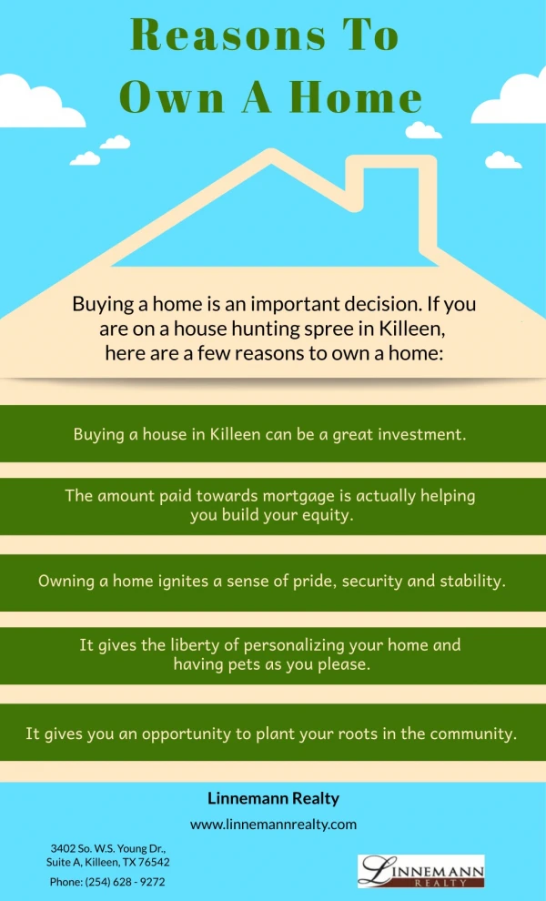 Reasons To Own A Home