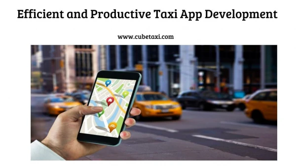 Taxi Booking App Development