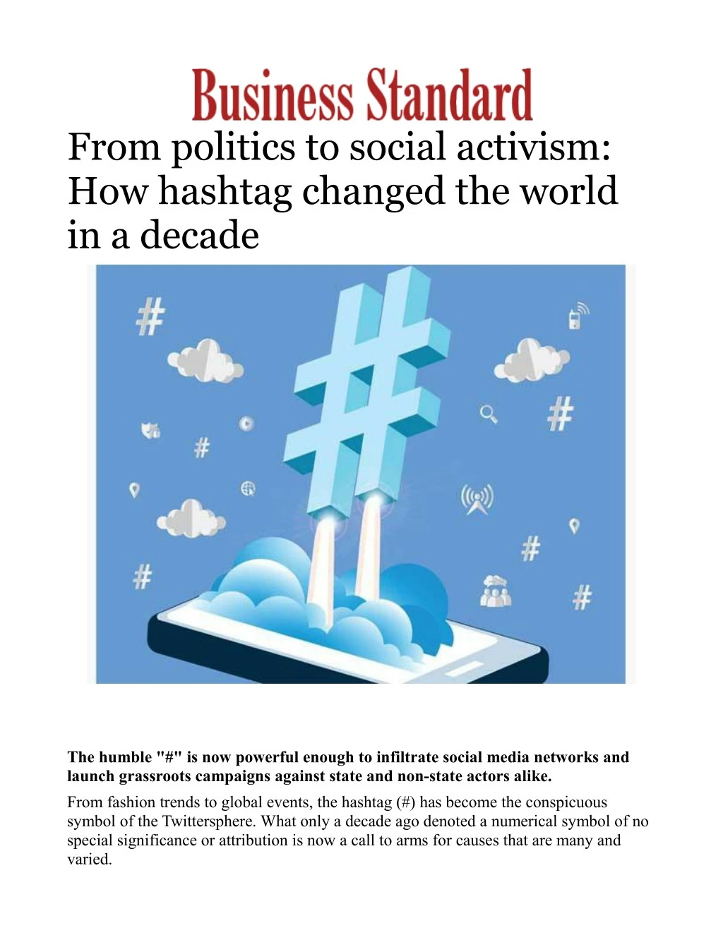from politics to social activism how hashtag