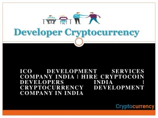 India No.1 Hire Cryptocoin Developers | Cryptocurrency Development - slide 1
