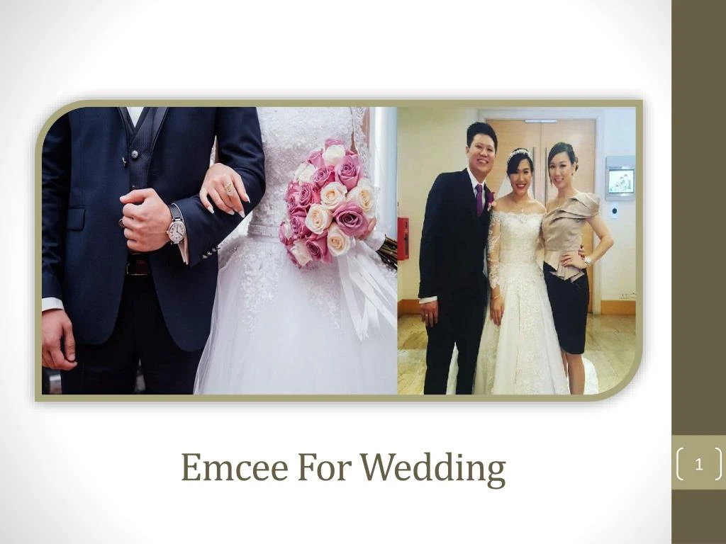 emcee for wedding
