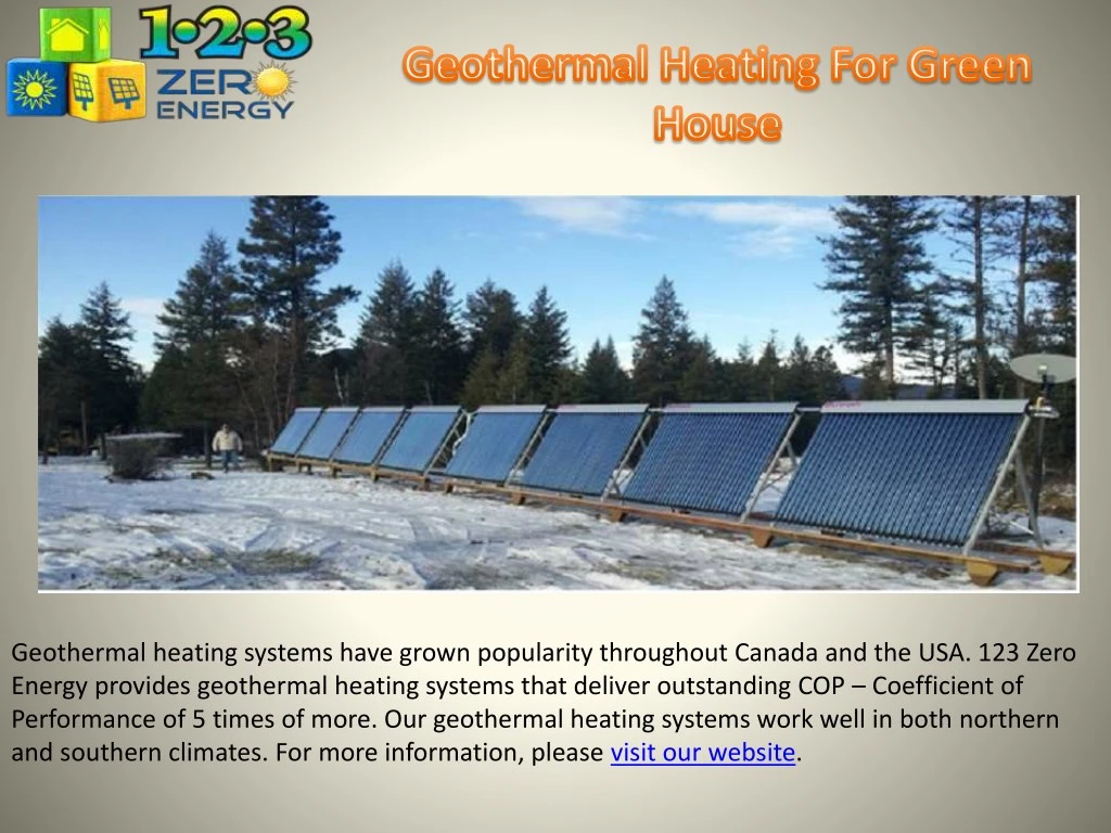 geothermal heating systems have grown popularity