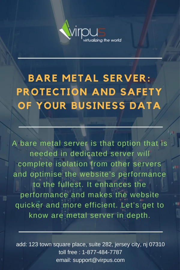 Bare Metal Server: Protection and Safety of Your Business Data