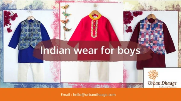Urban Dhaage - Indian wear for Boys