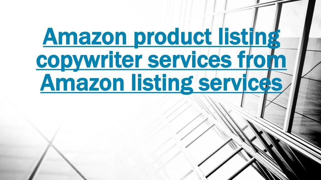 amazon product listing copywriter services from amazon listing services