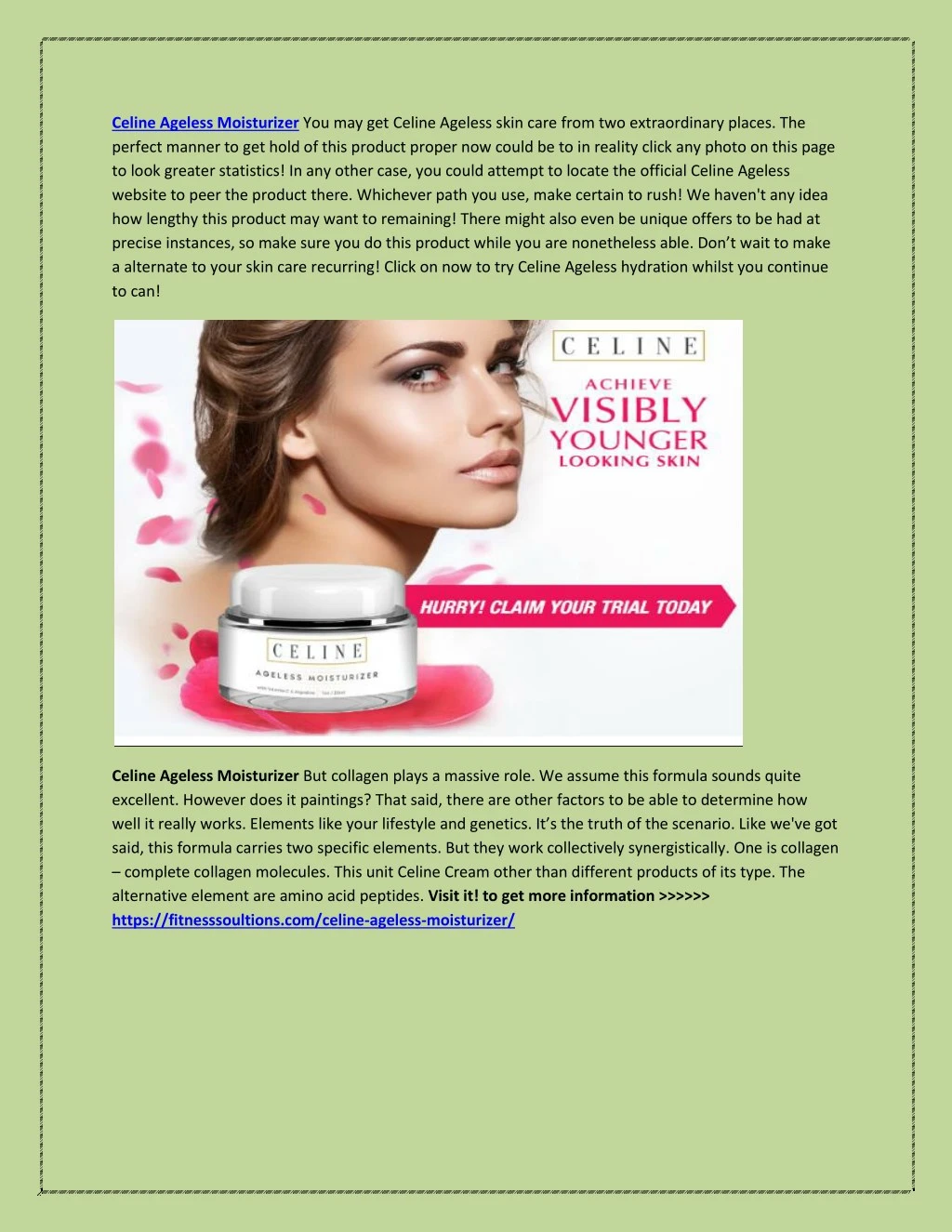 celine ageless moisturizer you may get celine