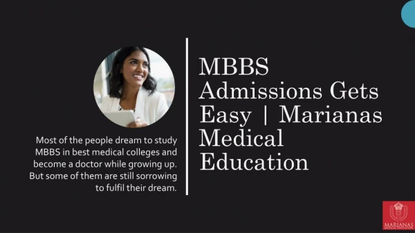 MBBS Admissions Gets Easy | Study MBBS in Philippines - Marianas Medical Education