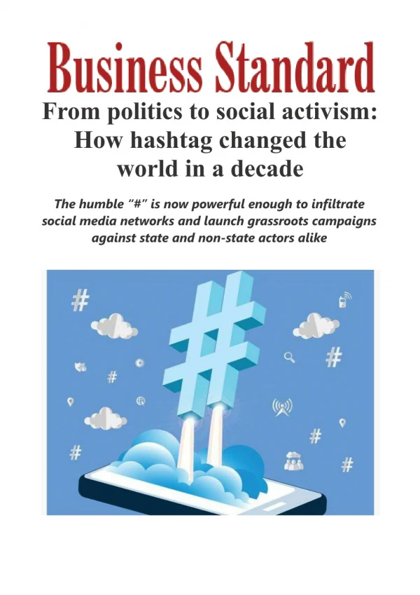 From politics to social activism: How hashtag changed the world in a decade