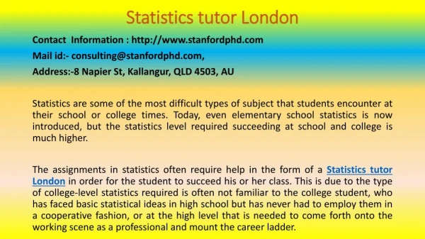 The Importance of Learning Statistics