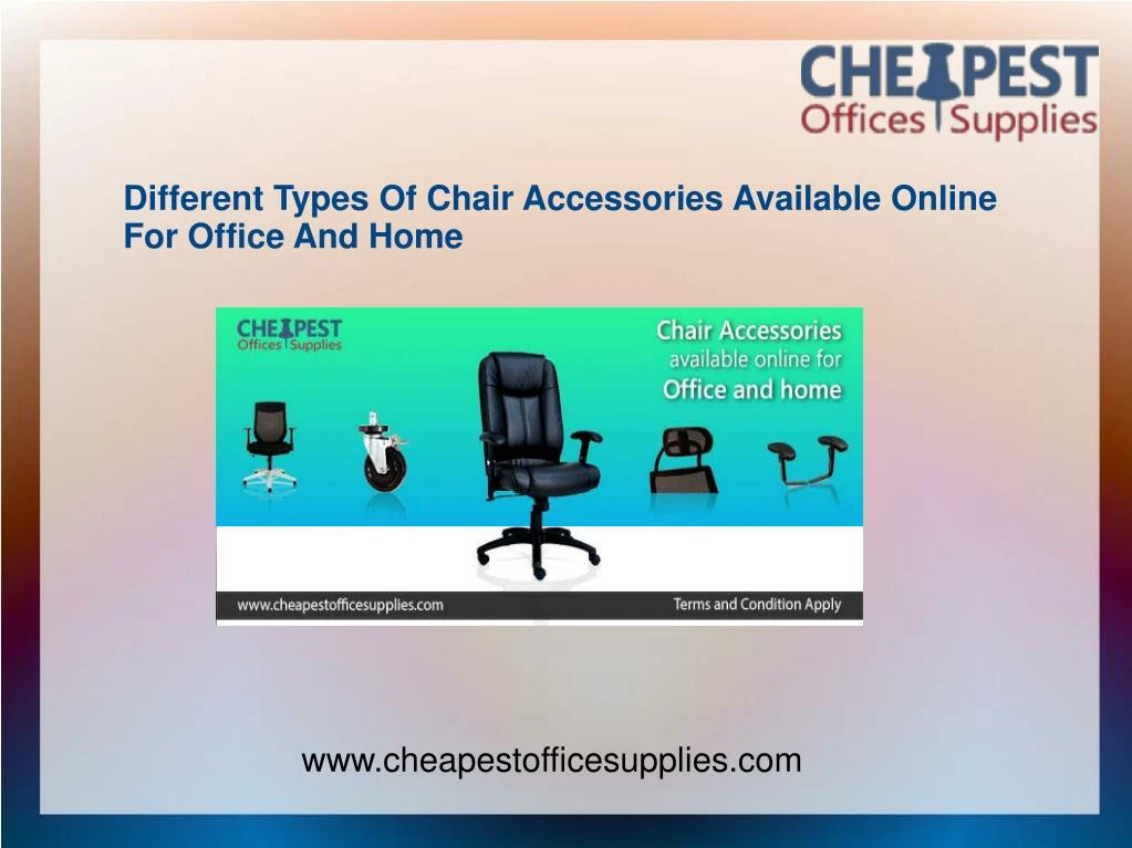 different types of chair accessories available