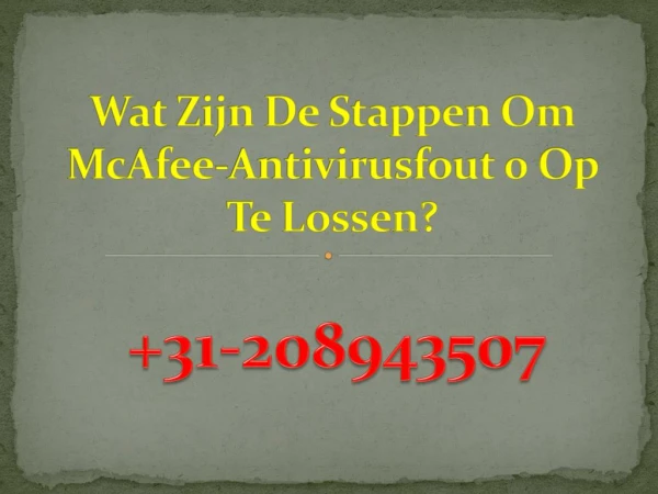 Wat Zijn De Stappen Om McAfee-Antivirusfout 0 Op Te Lossen?