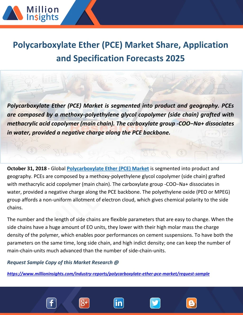 polycarboxylate ether pce market share