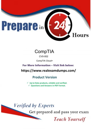 2018 CV0-002 Exam Braindumps - CompTIA CV0-002 Exam Questions Dumps - slide 1