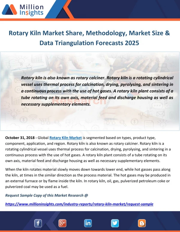 Rotary Kiln Market Share, Methodology, Market Size & Data Triangulation Forecasts 2025