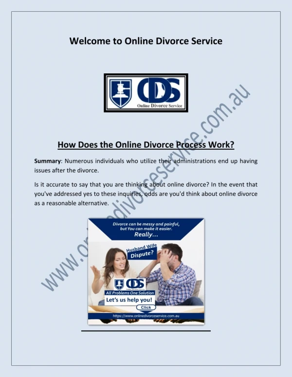 divorce in Australia, divorce application, online apply for divorce