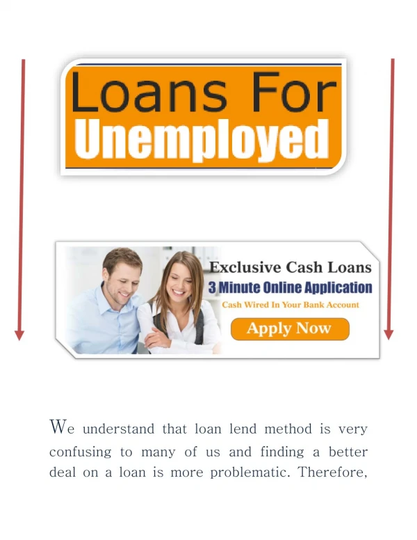 Instant Loans For Unemployed Quick And Safe Loan Deal For Jobless