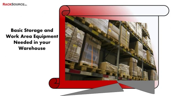 Basic Storage and Work Area Equipment Needed in your Warehouse