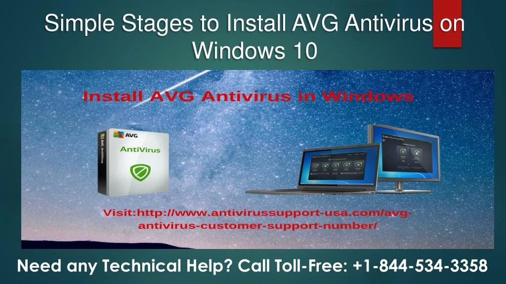 simple stages to install avg antivirus on windows 10