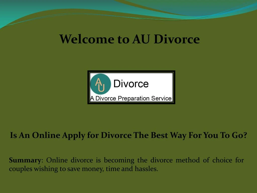 welcome to au divorce