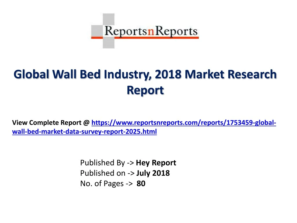 global wall bed industry 2018 market research