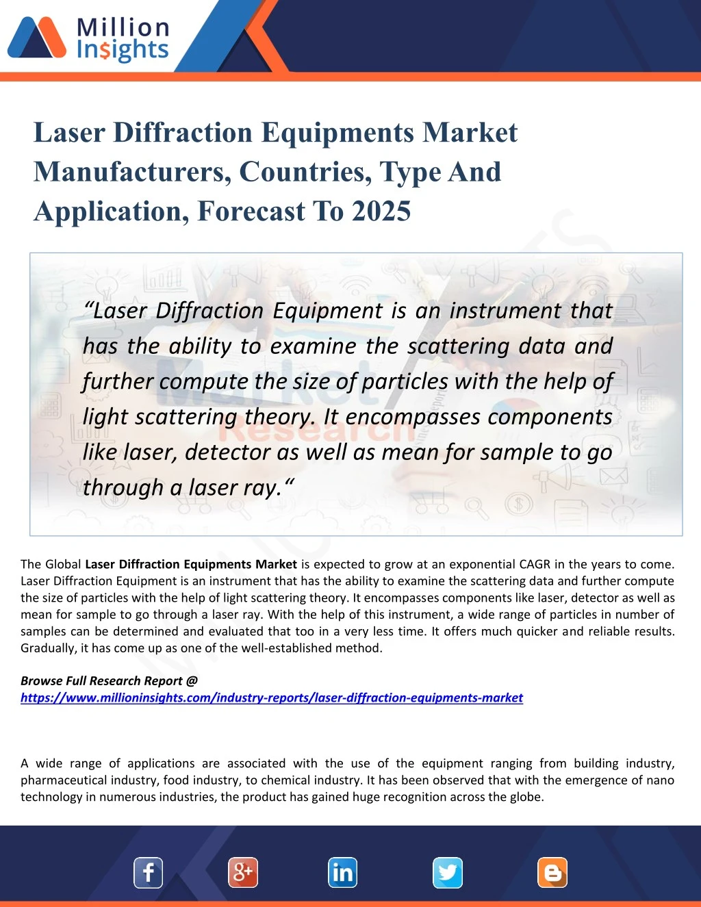laser diffraction equipments market manufacturers