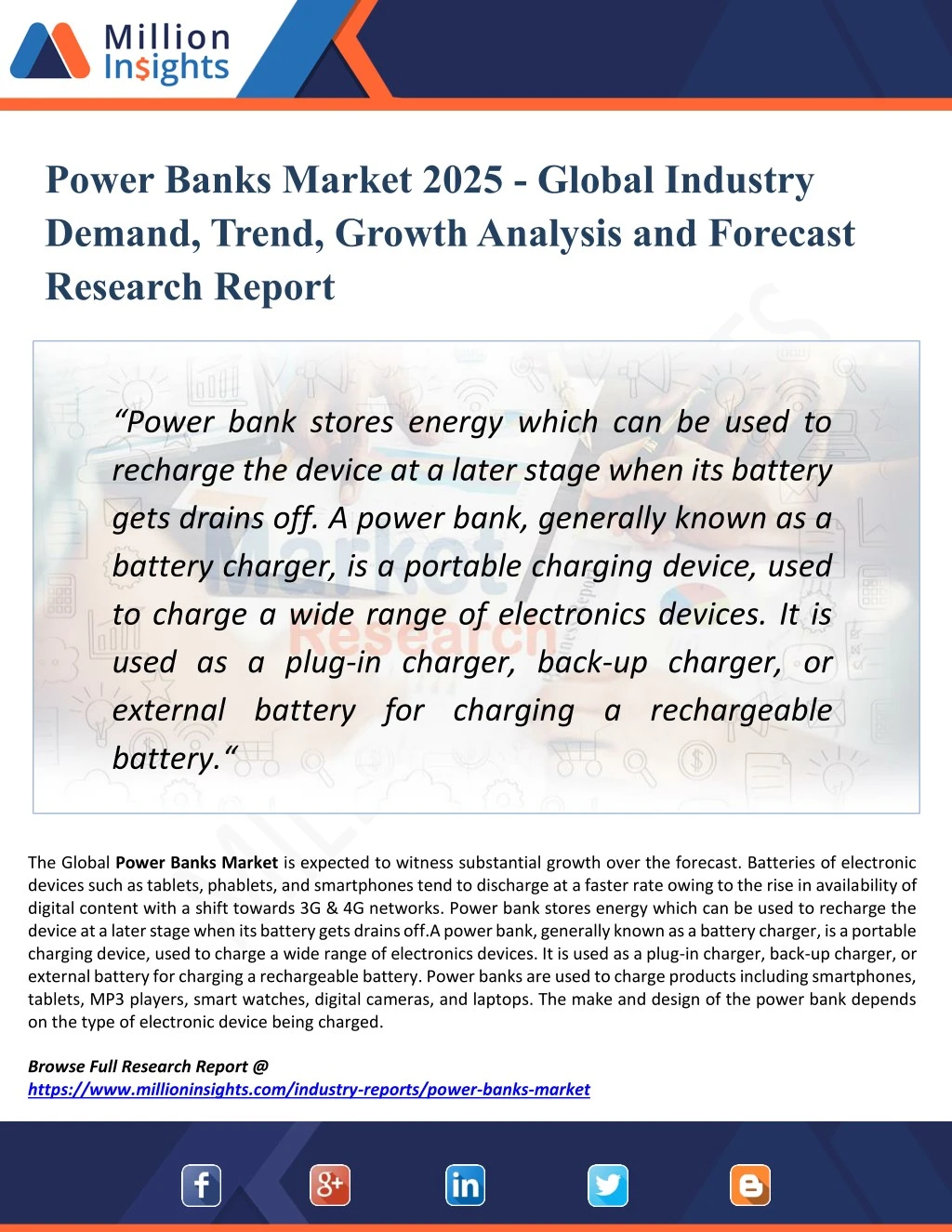 power banks market 2025 global industry demand