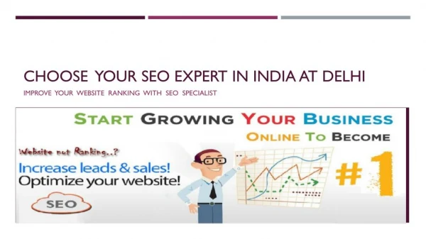 Choose Your SEO EXPERT in India at Delhi